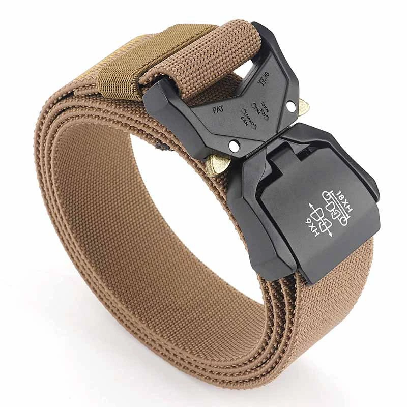 Tactical Belt Men′s Multifunctional Army Fan Outdoor Belt Molle Black Training Webbing Nylon Duty Waist Belt