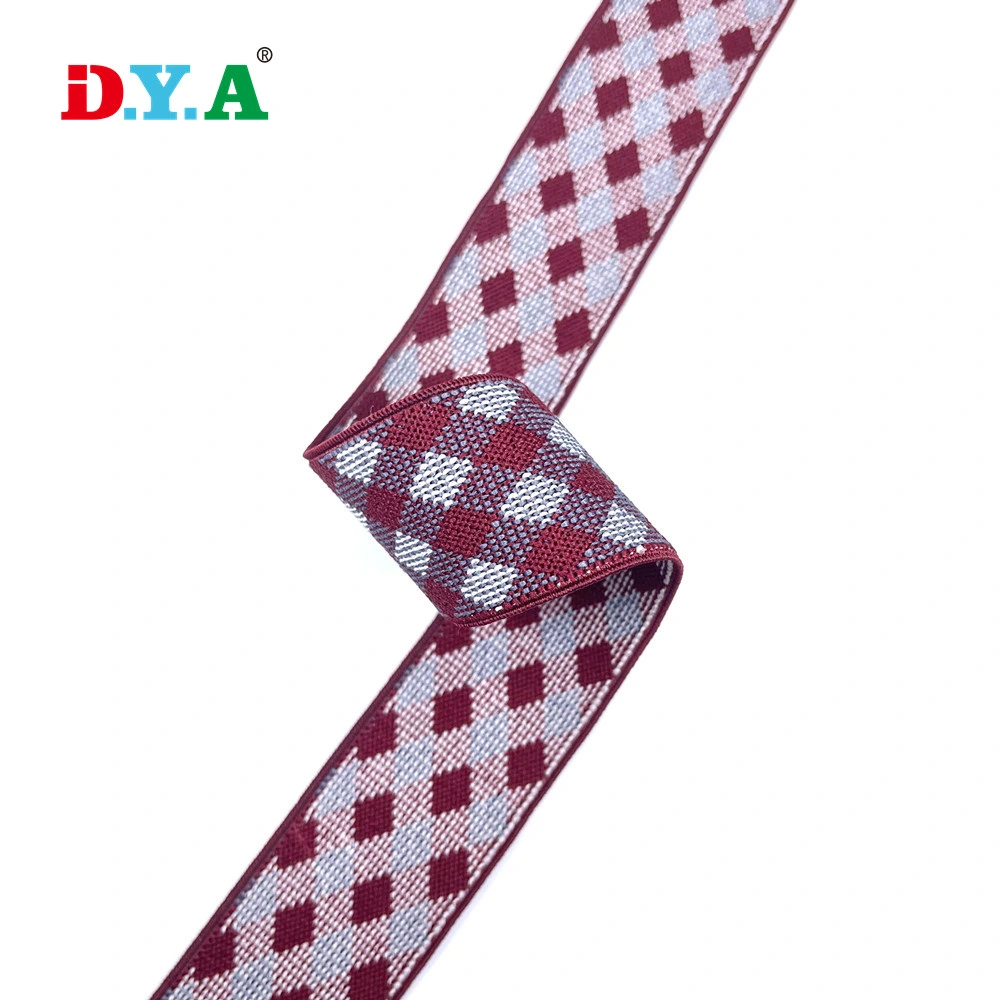 Polyester Jacquard Elastic Web Band Custom Colored Elastic Waistband for Skirt Clothes Belt