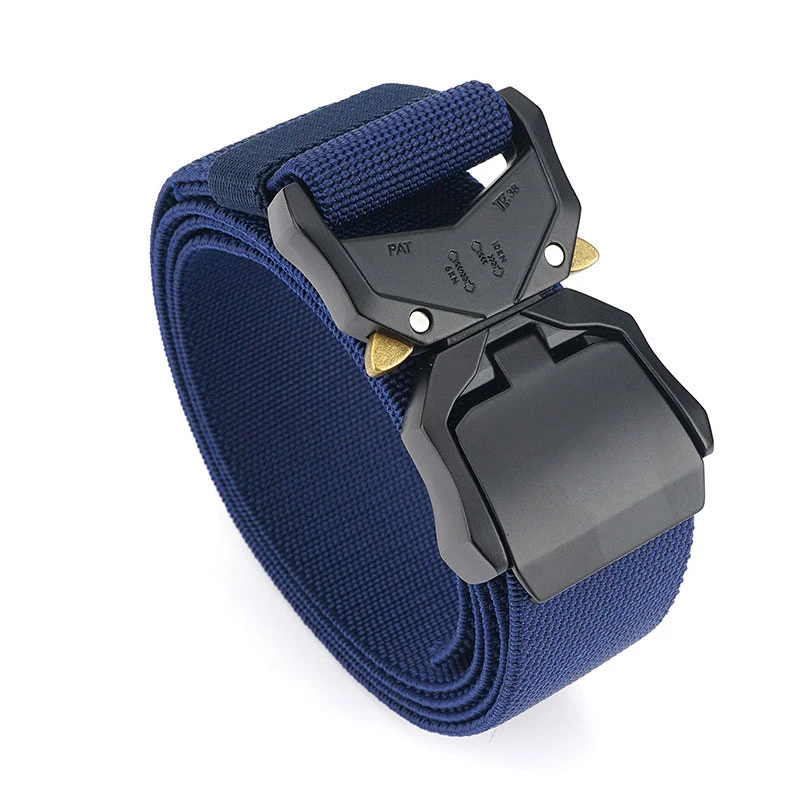 Tactical Belt Military Style Quick Release Metal Buckle Belt 3.8 Cm Heavy-Duty Nylon Riggers Belts for Men