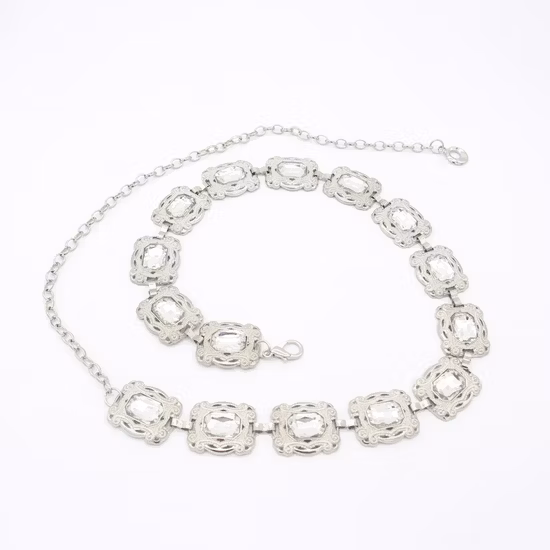 여자친구 아내를 위한 그린 다이아몬드 허리 체인 벨트 결혼식 발렌타인 데이 선물